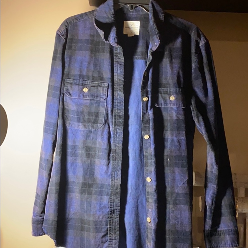 Corduroy Purple/Black flannel